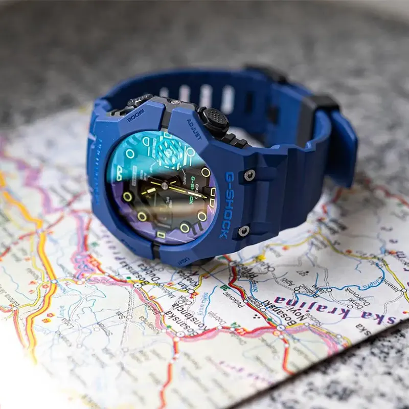 G-Shock Blue Spectrum (Bluetooth) Cyberspace Men's Watch- GA-B001CBR-2A